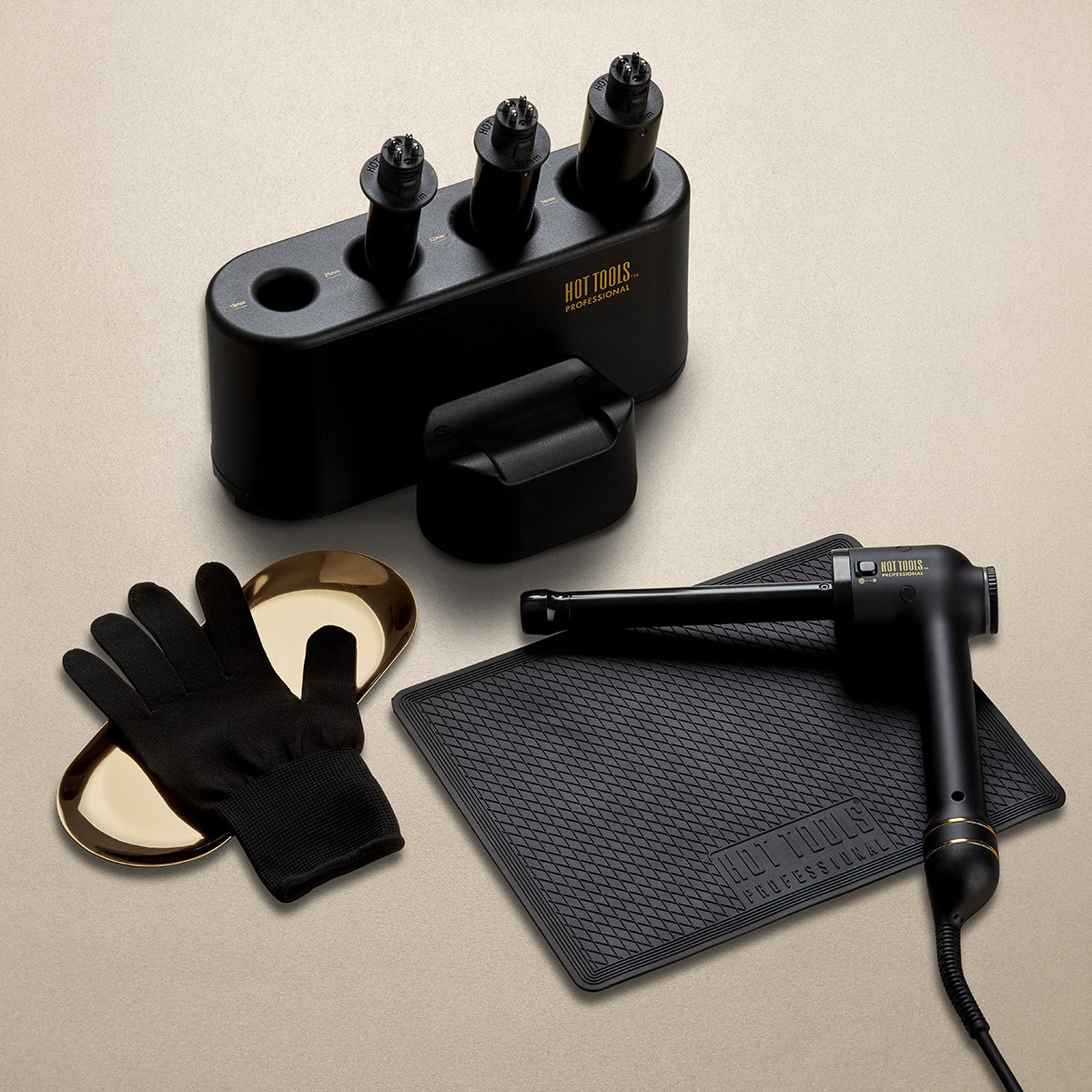 Hot Tools Black Gold Curl Bar - 4 Barrel Set