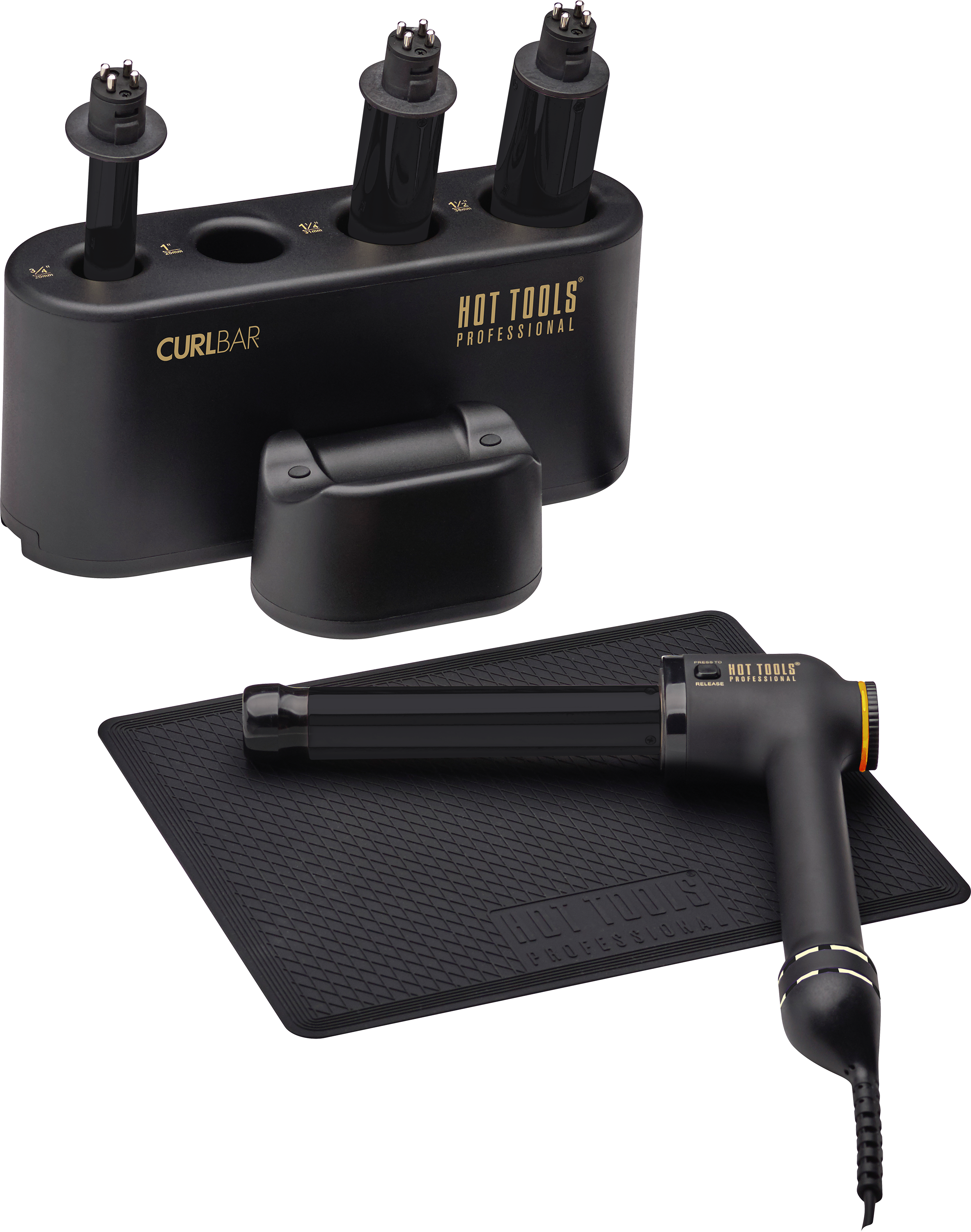 Curl bar top curling iron
